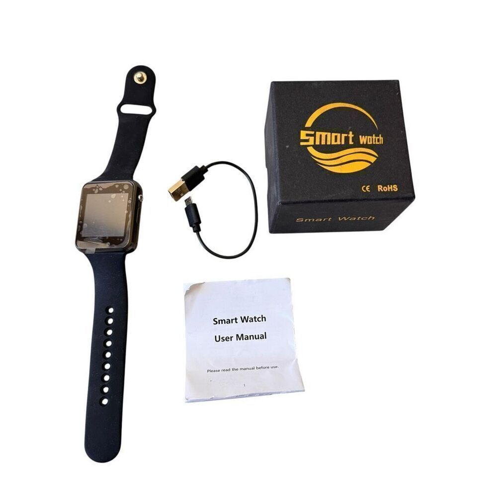 Unisex Black Smart Watch with Charger # 2483